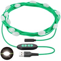 Anpro Camping String Light, 20.5Ft Ultra Long String,12 Warm White Leds, Usb Powered Light With Adjustable Brightness And 7 Light Modes, Ipx4 Waterproof For Outdoors, Decorations, Camping