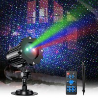 Christmas Laser Lights Outdoor, Christmas Projector Lights Landscape Spotlight Blue Red And Green Star Show With Christmas Decorative Lighting For Bedroom Indoor Outdoor Garden Patio Wall