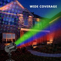 Christmas Laser Lights Outdoor, Christmas Projector Lights Landscape Spotlight Blue Red And Green Star Show With Christmas Decorative Lighting For Bedroom Indoor Outdoor Garden Patio Wall