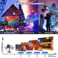 Christmas Laser Lights Outdoor, Christmas Projector Lights Landscape Spotlight Blue Red And Green Star Show With Christmas Decorative Lighting For Bedroom Indoor Outdoor Garden Patio Wall