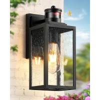 Vianis Exterior Wall Lights For House Motion Sensor Porch Light Outside Black Outdoor Sconce Lighting Fixtures Wall Mount Mod