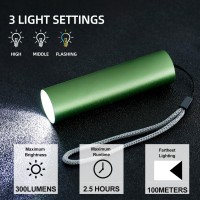 Kunhe 4 Pack Led Bulk Mini Small Flashlights For Kids Usb Rechargeable Set Pocket Portable Camping Bright High Lumens Flashlight