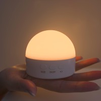 Kintion Portable Led Night Lamp For Kids And Adultsave Space Design Rgb Mode Bedside Dimmable Warm Night Light Soft Eye Ca