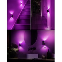 2 Pack Halloween Purple Night Light Lohas Night Light Plug In With Light Sensor Adjustable Brightness Dimmable Night Lights