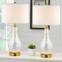 Lolikit Seashell Table Lamp Set Of 2, 25.5