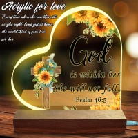 Christian Gifts Religious Gifts With Illuminated Base And Exquisite Packaged Inspirational Quotes Acrylic Night Lights Usb Lamp