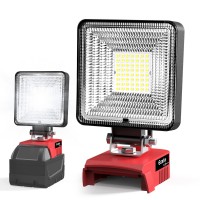 Ecarke Led Work Light Job Site Lighting For Milwaukee 18V Battery M18 Work Light With Low Voltage Protection Usbtypec Charging