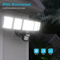 Olafus 100W Led Security Light Motion Sensor Outdoor Light Motion Flood Light Dusk To Dawn 10000Lm Super Bright 6500K Led Safe