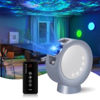 Kivotac Star Galaxy Projector Sky Light Nebula Projection Colorful Starry Lamp With Time Setting Remote Control Adjustable Bri