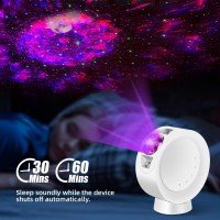 Kivotac Galaxy Projection Led Star Projector Nebula Rotatable Lamp With Time Setting Remote Control Adjustable Brightness Starr