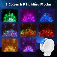 Kivotac Galaxy Projection Led Star Projector Nebula Rotatable Lamp With Time Setting Remote Control Adjustable Brightness Starr