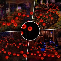 Outdoor Halloween Decorations Solar Spooky Lights12Led Scary Eyeballs Swaying Firefly Light With Magic Halloween Party Decorso