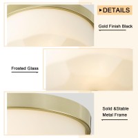 Luminzone Flush Mount Ceiling Light With Frosted Glass Shade 2Light Indoor Outdoor Farmhouse Lighting Flush Mount Lights For K