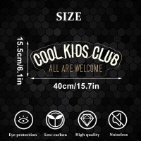 Cool Kids Club Neon Sign All Are Welcome Neon Light Handmade Led Neon Baby Room Light Dimmable Usb Neon Lights For Kids Bedro