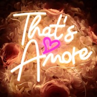 Thats Amore Neon Sign Dimmable Led Wedding Neon Sign Wall Art Sign Wedding Backdrop Light Up Sign Usb Neon Sign For Birthday