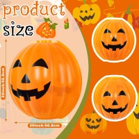 Retisee Halloween Pumpkin Post Light Cover Jack O Lantern Lamp Shade 20 D X 22 H Pumpkin Lamp Shade Plastic Pumpkin Light Sh