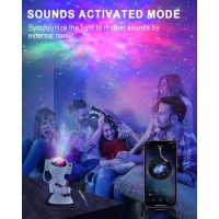 Ochomasun Upgraded Astronaut Galaxy Projector Star Projector Night Light With Music Remote Control And 360 Adjustable Nebula G