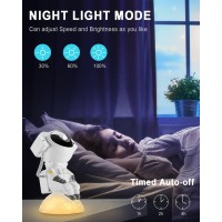 Ochomasun Upgraded Astronaut Galaxy Projector Star Projector Night Light With Music Remote Control And 360 Adjustable Nebula G