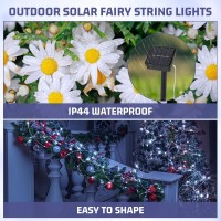 Vihose 24 Pcs Outdoor Waterproof Solar String Lights For Wedding Bridal Shower Class Of 2024 Graduation Party Decor Each 16.4 Ft 50 White Leds Copper Wire Solar Fairy String Twinkle Light With 8 Mode