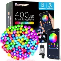 Smart Color Changing Christmas Lights: 131Ft 400 Led Wifi App Control Fairy Light Rgb Dimmable Christmas Tree Lights Work With Alexa & Google Home For Christmas Halloween Party Indoor Outdoor Decor