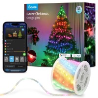 Govee Christmas Lights, Smart Rgbic Christmas Decorations Lights, 99+ Scene Modes, 33Ft With 100 Leds String Lights, Ip65 Waterproof, Sync With Music, Works With Alexa, Indoor Outdoor Lighting Decor