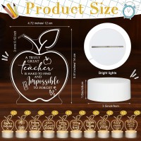 Thyle 20 Pcs Teacher Appreciation Gifts Bulk Engraved Night Light Teacher Back To School Gifts From Students Inspirational Gifts