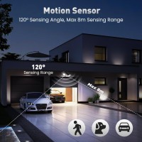 Alusso Lighting Led Motion Sensor Flood Lights With Remote 25W 2000Lm Bri 30006500K Adjustable Security Outdoor Lights Ip65