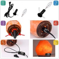 Scomx Himalayan Salt Lamp Cord With Gear Switch Original Replacement Cord With Base Assembly With E12 Socket Christmas Light Bul