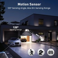 Alusso Lighting Led Motion Sensor Flood Lights With Remote 25W 2000Lm Bri 30006500K Adjustable Security Outdoor Lights Ip65