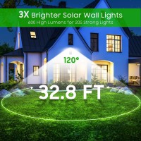 Halhsap Solar Outdoor Lights With Motion Sensor 2 Pack Brighter Security Motion Lights For Outside 090 Foldable 2 Modes Water