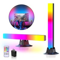 Oioendgs Rgb Led Lights Bar Music Sync Rgb Desk Light Gaming Lights For Room With Power Adapter And 74 In Usb Powered Wire R