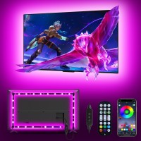 Daymeet Tv Led Backlight, 9.8Ft For Tv Behind 32-60 Inch Tv Led Lights For Tv Tv/Monitor Backlight, Rgb Tv Led Light Strip, Usb Powered Led Tv Light With Remote, Music Sync Bluetooth App Control