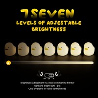 Uneede Voice Control Led Benson Night Light Cute Duck Animal Silicone Nursery Night Light Rechargeable Table Lamp Bedside Lamp