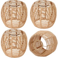 Rattan Lamp Shade Retro Small Wicker Lamp Shade Replacement 57In Height 55In Diameter Woven Lampshade For Floor Lamps Pen