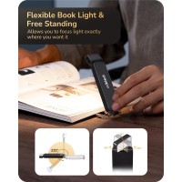 Edishine Book Lights For Reading At Night Usb Rechargeable Reading Lights For Books In Bed 3 Cct Stepless Dimmable Lamp For