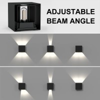 wall lamp with adjustable beam angleThis is a wall lamp that can adjust the beam up and down You can adjust the dimmer panel inside the wall lamp to design the light shape according to your needs With the combined use of several lamps the lighting effect 