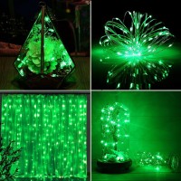 4Pack 50 Led Fairy Lights Battery Operated With Timer 16Ft Waterproof St Patricks Day Lights Outdoor Indoor Mini Twinkle Ligh