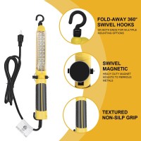 Led Trouble Light With Superbright 20 Cob Led Light Source Handheld Corded Work Lights With Strong Magnet Double Swivel Hook