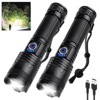 Qopoyu Led Rechargeable Flashlights High Lumens Flash Light 990 000 Lumens Super Bright Powerful Tactical Flashlight 5 Modes I