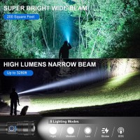 Qopoyu Led Rechargeable Flashlights High Lumens Flash Light 990 000 Lumens Super Bright Powerful Tactical Flashlight 5 Modes I