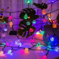 Syouhome 6-Pack 360 Led 216Ft Solar String Lights, Multicolor Crystal Globe Lights With 8 Modes, Solar Powered Lights Outdoor Waterproof For Garden Party Wedding Christmas Decorations