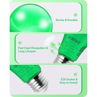 Edishine A19 Green Light Bulbs 14W Green Led Bulb Equivalent 100W Colored Light Bulbs E26 Base Green Led Light Bulb For Hallow