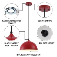 Sesiment Red Kitchen Pendant Light 118Inches 2 Packs Kitchen Light Fixtures Dome Pendant Light Pendant Light Kitchen Island For