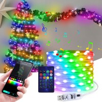 Addressable Usb Fairy Lights, 33Ft 100Leds App Control Twinkle Lights, Indoor Led String Lights For Bedroom, Christmas Decorations