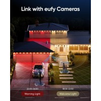 Eufy Permanent Outdoor Lights E120 50Ft With 30 Dualled Rgb And Warm White Eave Lights Ip67 Waterproof App Control Ai Light