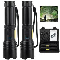 Furold Rechargeable Led Flashlights High Lumens 990 000 Lumens Super Bright Flashlight High Powerful Flash Light 7 Modes With Co