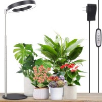 Lordem Grow Light Led Plant Light For Indoor Plants Growing Full Spectrum Desk Growth Lamp With Automatic Timer For 4H8H12H