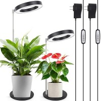 Lordem Grow Light Led Plant Light For Indoor Plants Growing Full Spectrum Desk Growth Lamp With Automatic Timer For 4H8H12H