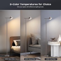 Figdifor Floor Lamp For Bedroom 3 Color Temperatures Floor Reading Lamp With Flexible Lamp Cap Modern Bedroom Floor Lamps For