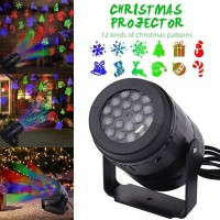 12 Patterns Christmas Projector Light Led Motion Outdoor Xmas Landscape Stage Lamp Holiday Christmas Decoration